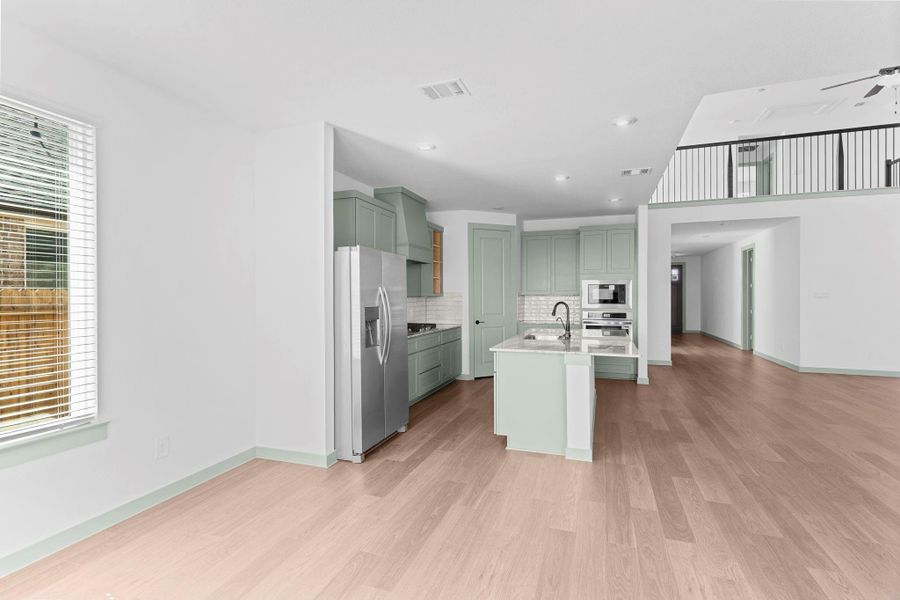 Furnished interior view inside a new home in Westland Ranch 50' Homesites, League City (Image 8).