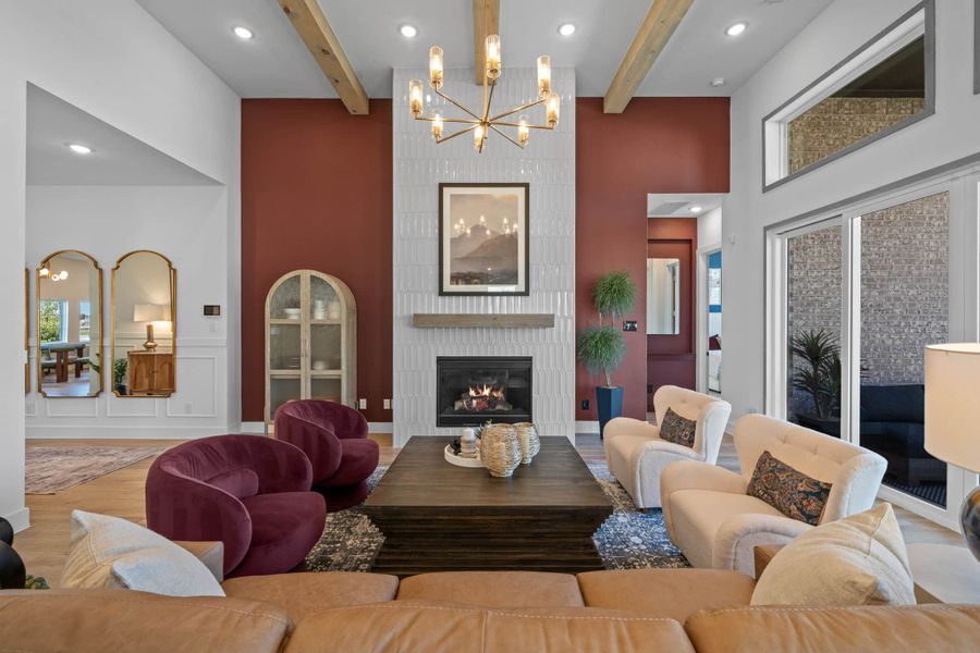 Representative furnished interior of a home built from the Rivercrest – 60s & 65s Lot by Chesmar Homes in Riceland, Mont Belvieu (Image 11).