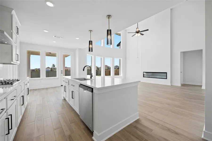 Furnished interior view inside a new home in Flora - 60', Hutto (Image 7).