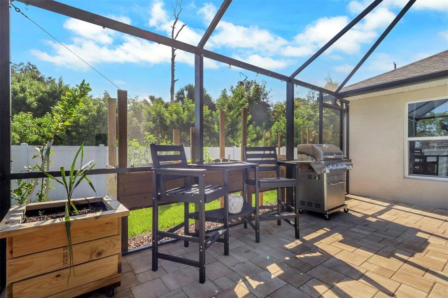 Exterior details and patio area of a home in , North Port (Image 27).