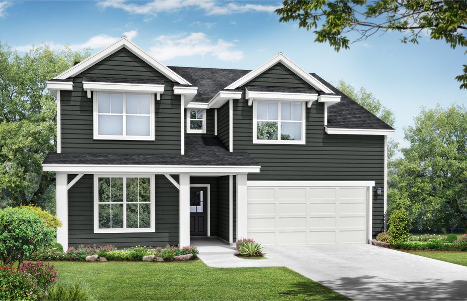Representative exterior photo of a completed home built from the The Ridgeport by Davidson Homes LLC in Calista Farms, White House, TN (Image 1). Representative exterior photo of a completed home built from the The Ridgeport by Davidson Homes LLC in Calista Farms, White House, TN (Image 1).