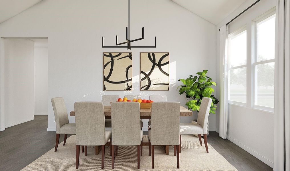 Charming dining area (*Artist rendering used for illustration purposes only.)