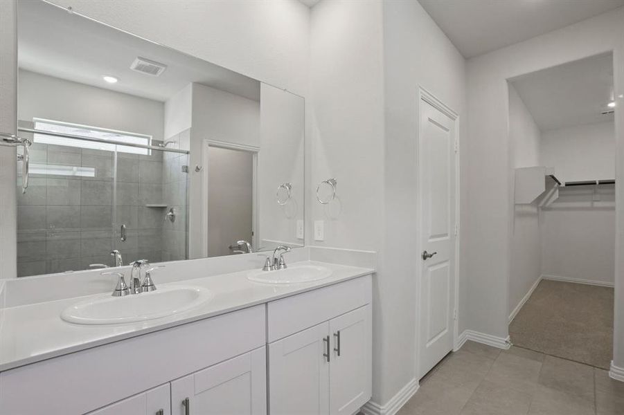 Furnished interior view inside a new home in Trails of Lavon - Spring Series, Lavon (Image 14).