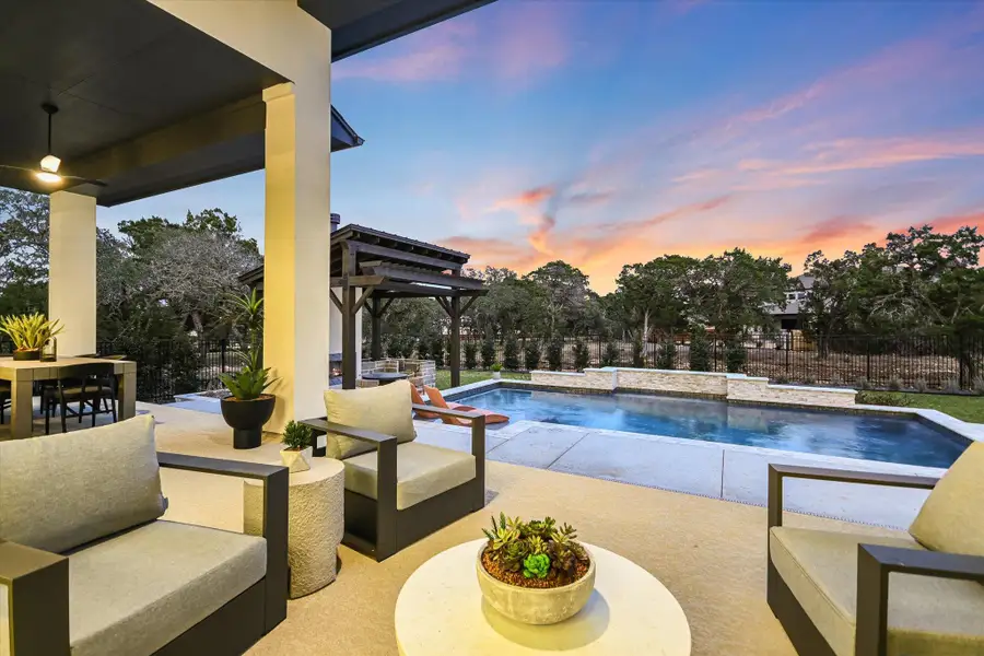 Exterior details and patio area of a home in , Driftwood (Image 3).