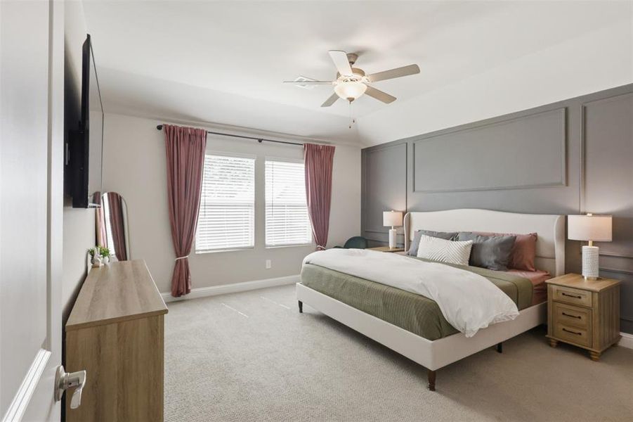 Furnished interior view inside a new home in Tesoro at Chisholm Trail Ranch, Crowley (Image 28).