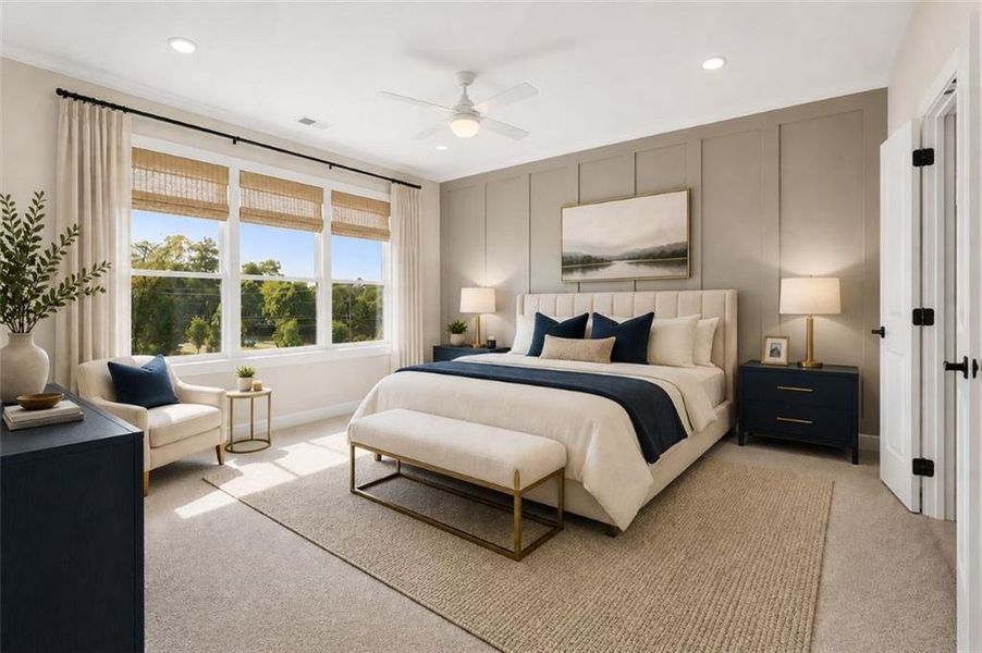 Furnished interior view inside a new home in Archerfield, Smyrna (Image 16). Furnished interior view inside a new home in Archerfield, Smyrna (Image 16).