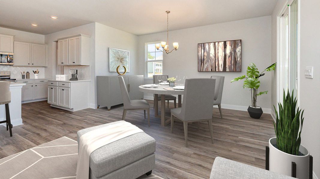 Furnished interior view inside a new home in Coastal Farms, Conway (Image 4).