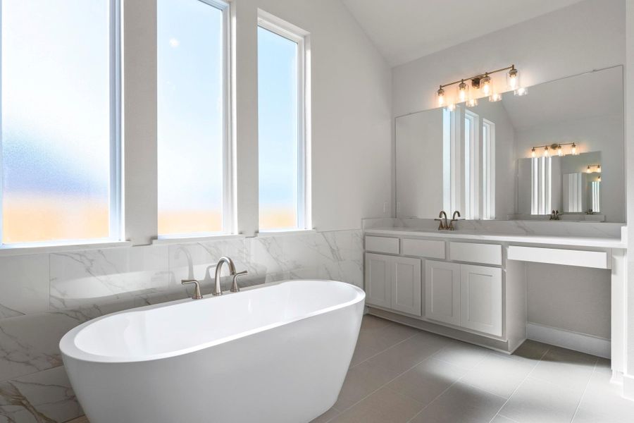 Furnished interior view inside a new home in Lariat, Liberty Hill (Image 16).