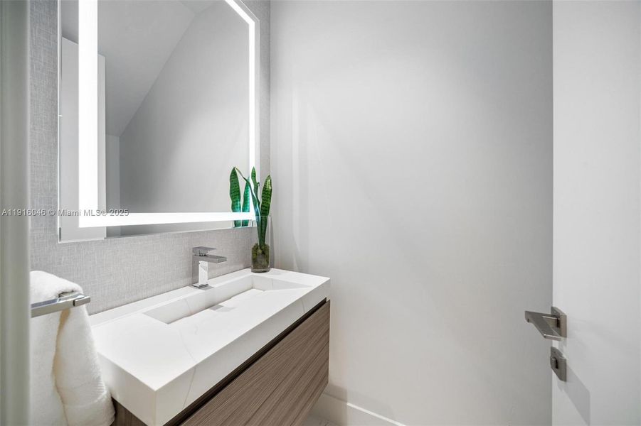 Furnished interior view inside a new home in , Miami (Image 36). Furnished interior view inside a new home in , Miami (Image 36).