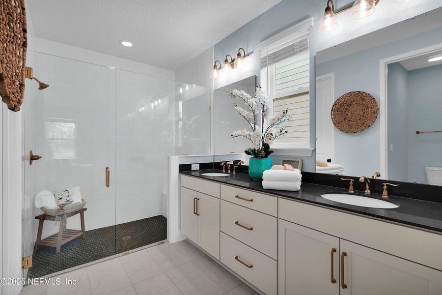 Furnished interior view inside a new home in Seabrook Village at Nocatee, Ponte Vedra (Image 13). Furnished interior view inside a new home in Seabrook Village at Nocatee, Ponte Vedra (Image 13).