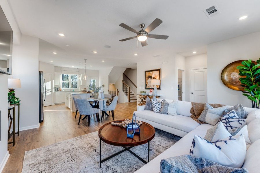 Representative furnished interior of a home built from the Forsyth by Taylor Morrison in Somerset at Veterans Memorial, Mableton (Image 8).