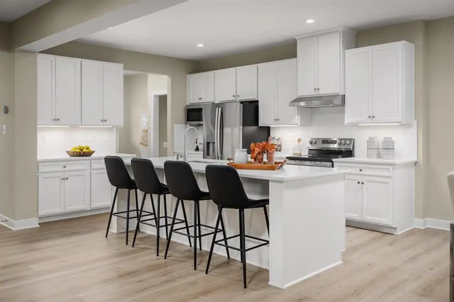 Representative furnished interior of a home built from the Powell by Ryan Homes in Eagles Crest, Jefferson (Image 3).