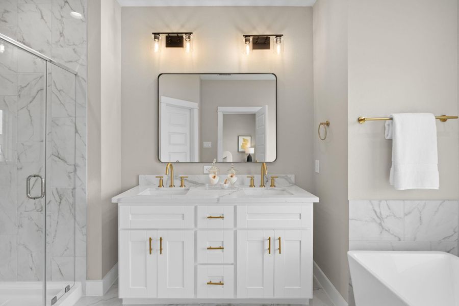 Furnished interior view inside a new home in , Houston (Image 13).