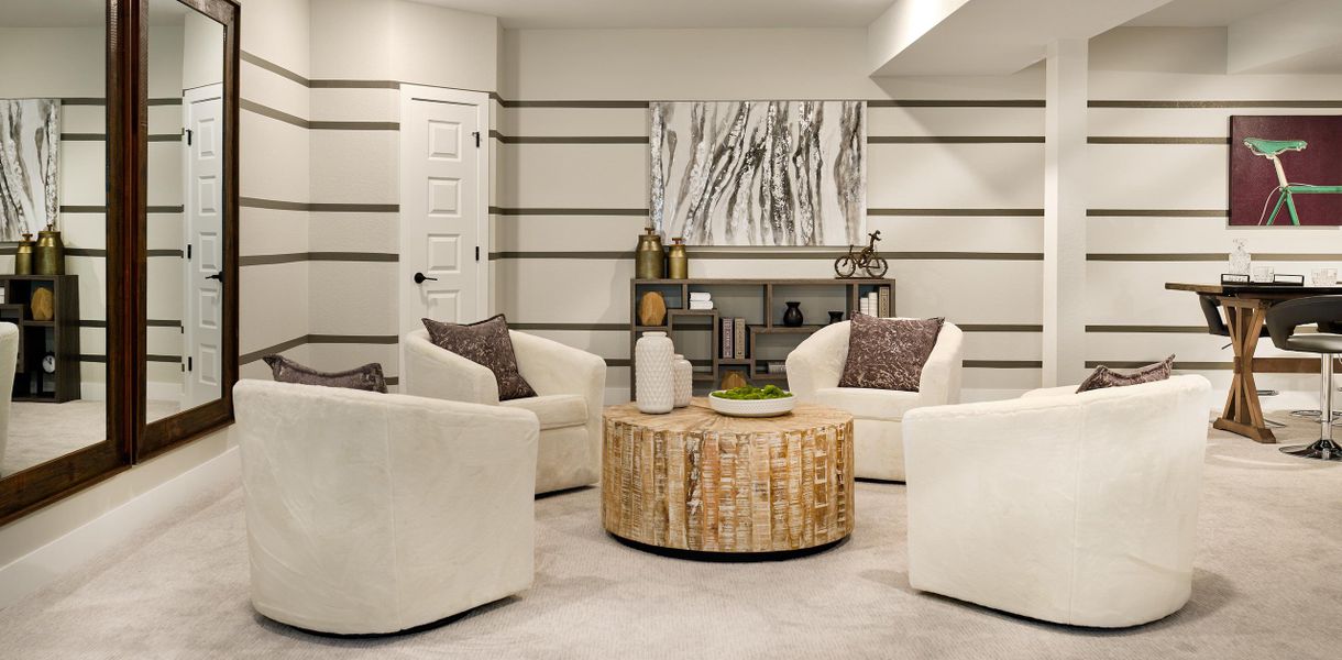 Representative furnished interior of a home built from the Keystone by Taylor Morrison in Dawson Trails, Castle Rock (Image 23).