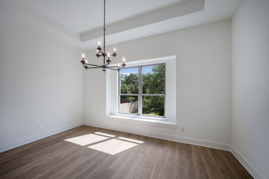 Representative unfurnished interior of a home built from the The Travis by Whitestone Custom Homes in Johnson Ranch, Bulverde (Image 44).