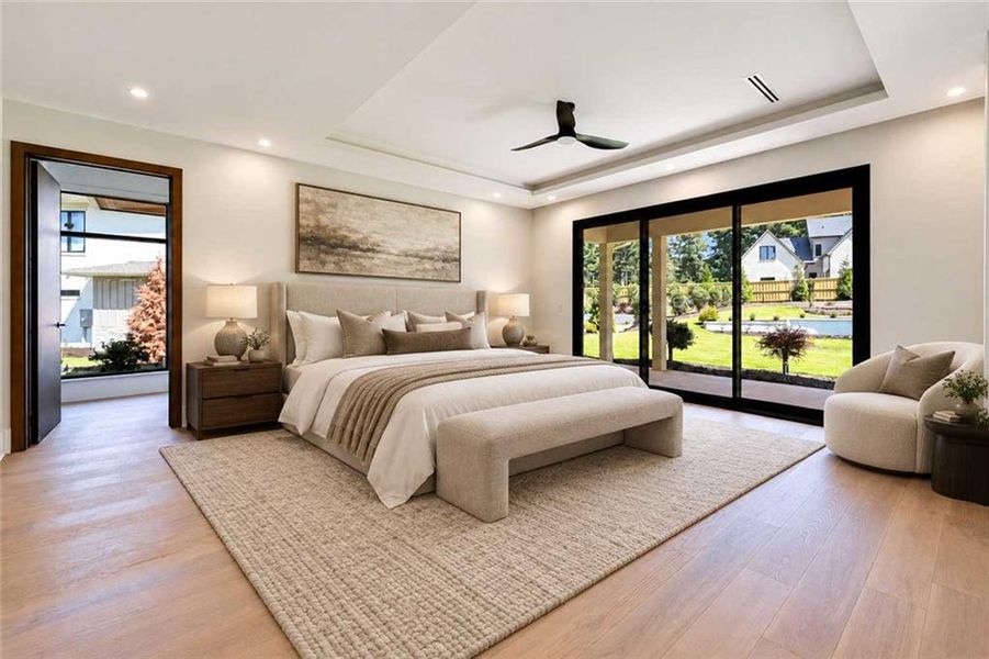 Furnished interior view inside a new home in , Suwanee (Image 13).