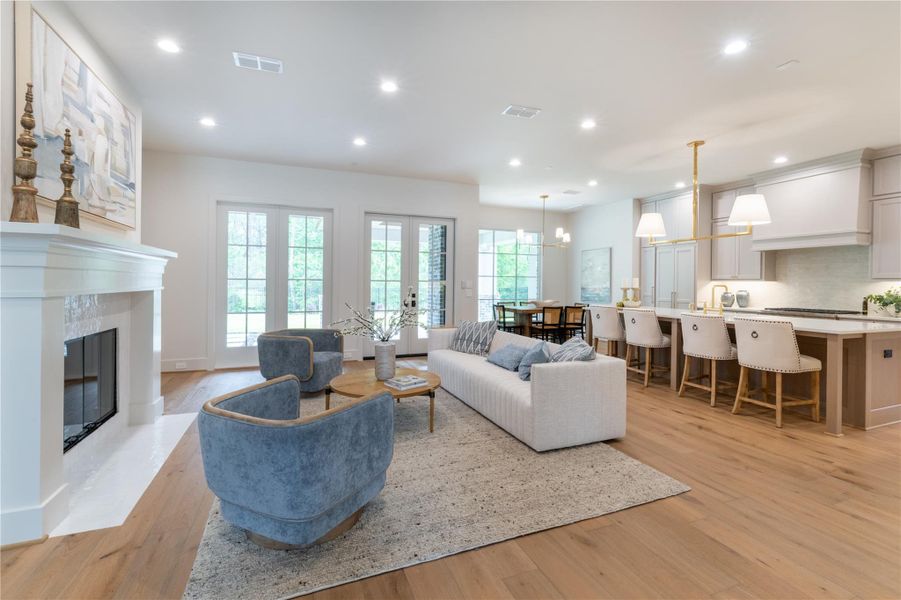 Furnished interior view inside a new home in , Spring (Image 10).