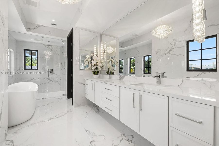 Furnished interior view inside a new home in , Miami Beach (Image 45). Furnished interior view inside a new home in , Miami Beach (Image 45).