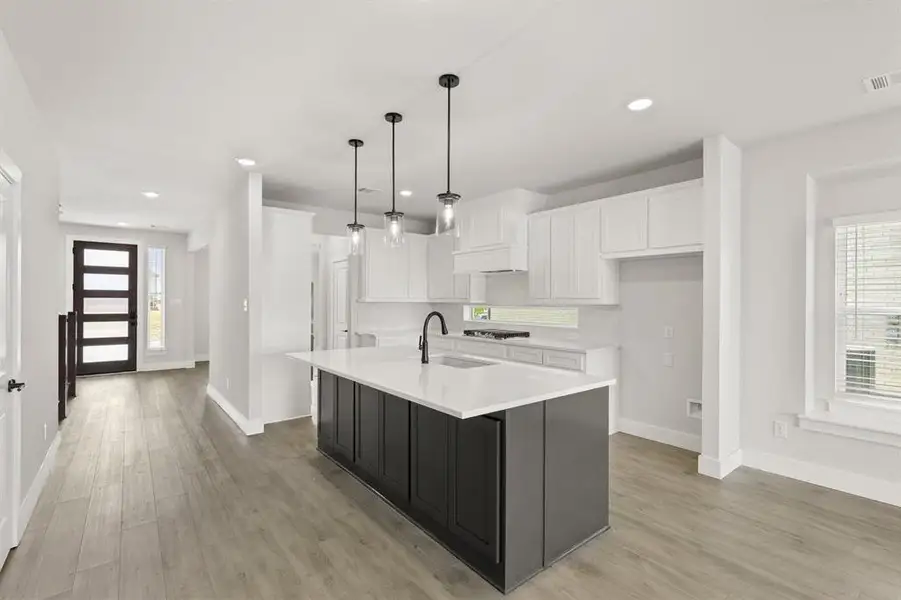 Furnished interior view inside a new home in Villages of Creekwood, Frisco (Image 8).