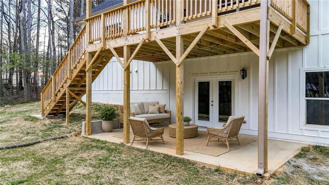 Exterior details and patio area of a home in , Rockmart (Image 24).