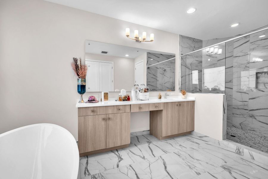 Furnished interior view inside a new home in , Boca Raton (Image 31).