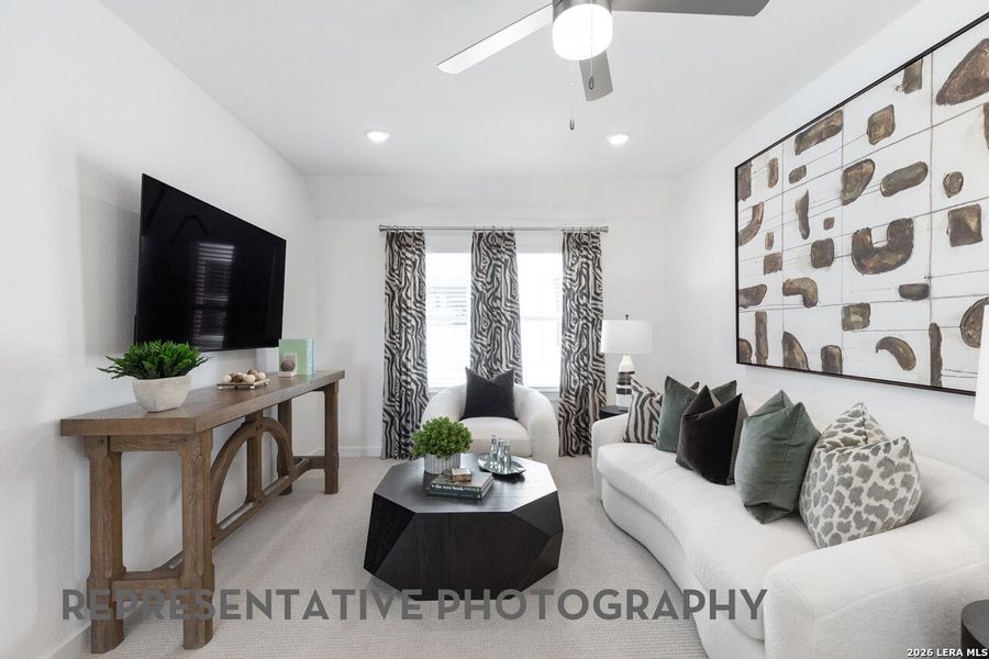 Furnished interior view inside a new home in The Ranches at Creekside, Boerne (Image 14). Furnished interior view inside a new home in The Ranches at Creekside, Boerne (Image 14).