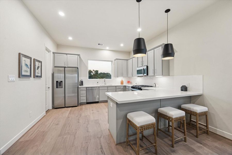 Furnished interior view inside a new home in Willowbend Point, Houston (Image 8).