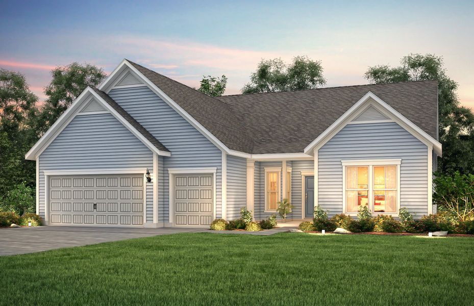 Front exterior of a new home in Sea Island Preserve, Johns Island, SC, highlighting curb appeal (Image 15).