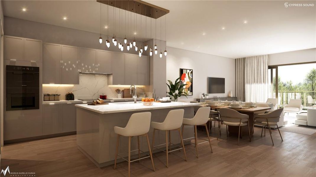 Furnished interior view inside a new home in , Orlando (Image 6).