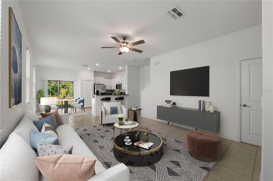 Furnished interior view inside a new home in , Holiday (Image 7).