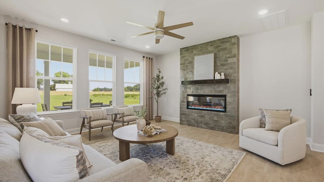 Furnished interior view inside a new home in Jasper Landing, Four Oaks (Image 43). Furnished interior view inside a new home in Jasper Landing, Four Oaks (Image 43).