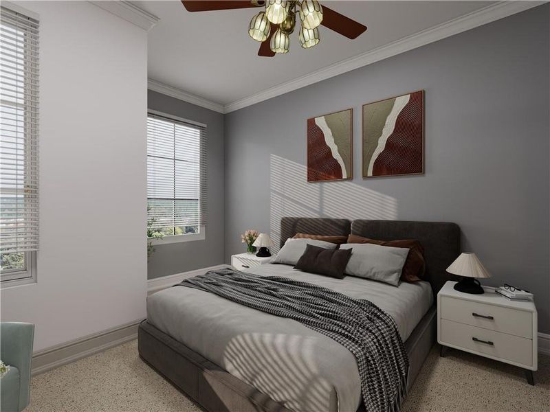 Furnished interior view inside a new home in , Cumming (Image 21).