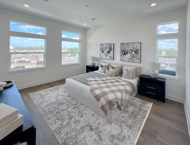 Furnished interior view inside a new home in Yale Terrace, Houston (Image 14).