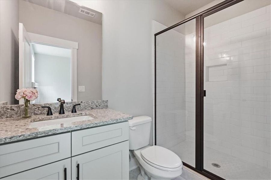 Furnished interior view inside a new home in , Monroe (Image 19).