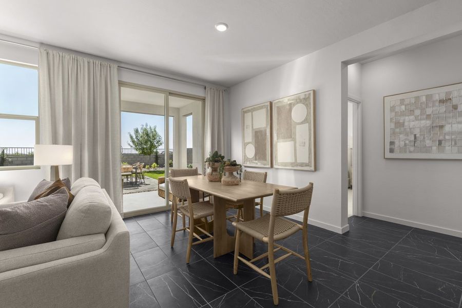 Dining area off great room