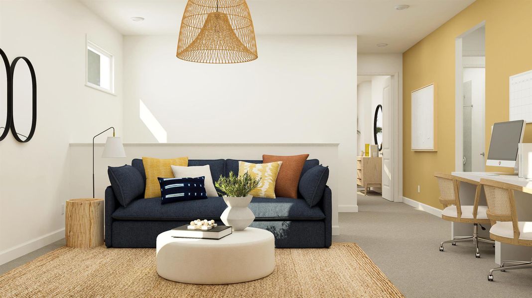 Furnished interior view inside a new home in , The Acreage (Image 17).