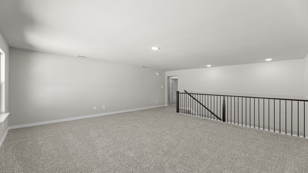 Spacious, unfurnished interior of a new home in Keeneland, Aubrey (Image 25). Spacious, unfurnished interior of a new home in Keeneland, Aubrey (Image 25).