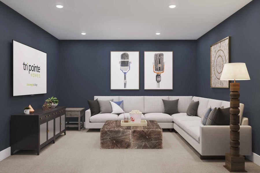 Furnished interior view inside a new home in Dunham Pointe 80′, Cypress (Image 35). Furnished interior view inside a new home in Dunham Pointe 80′, Cypress (Image 35).