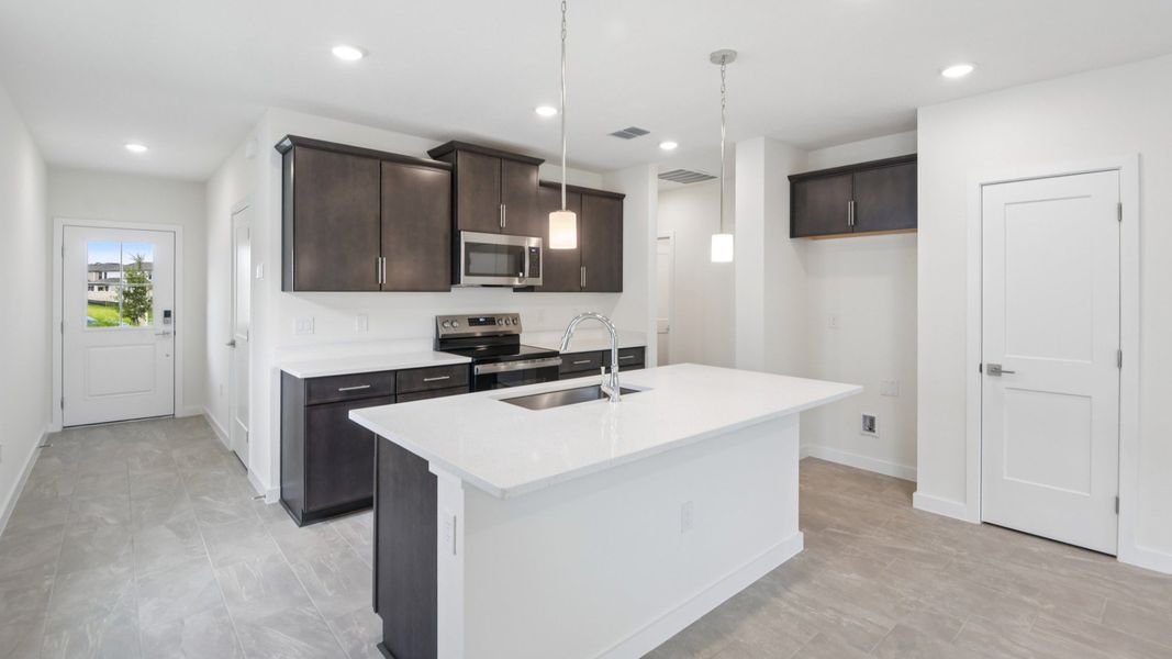 Furnished interior view inside a new home in Grasslands West, Lakeland (Image 16).