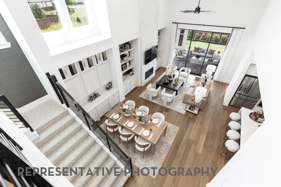 Furnished interior view inside a new home in Aster Park, McKinney (Image 13). Furnished interior view inside a new home in Aster Park, McKinney (Image 13).