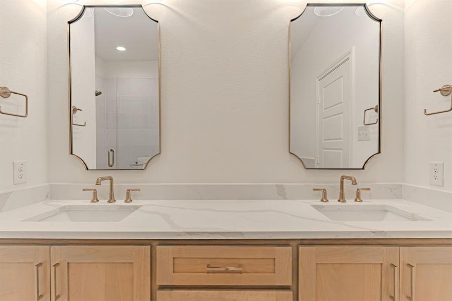 Furnished interior view inside a new home in , Aledo (Image 25).