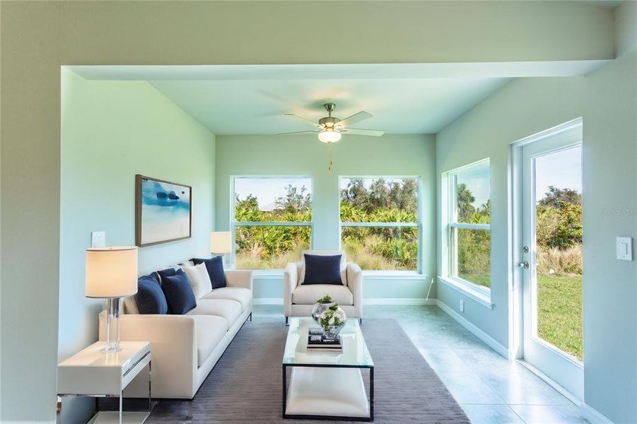 Furnished interior view inside a new home in , Punta Gorda (Image 5).