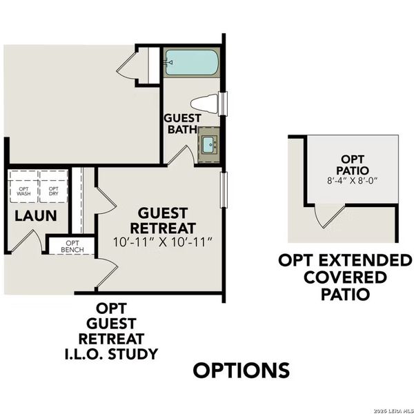 2D floor plan layout of this home in Hannah Heights, Seguin, TX (Image 3).