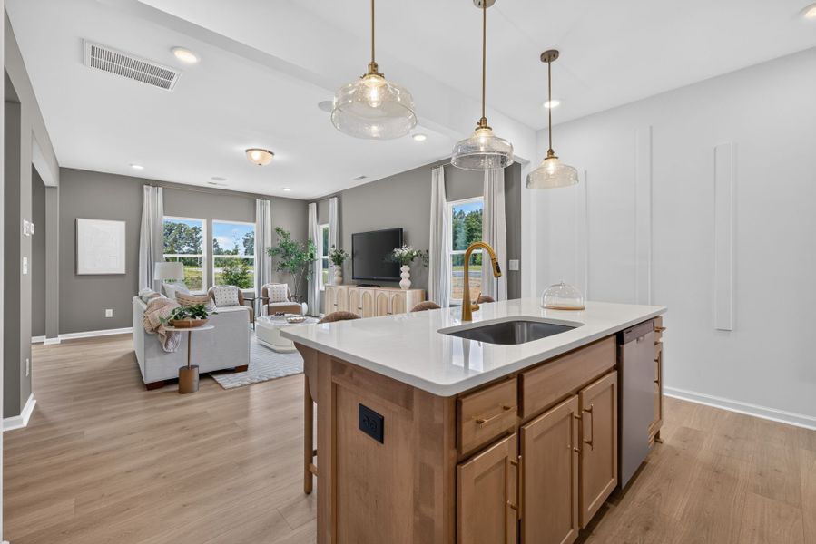 Furnished interior view inside a new home in The Ridge Townhomes, Monroe (Image 8).