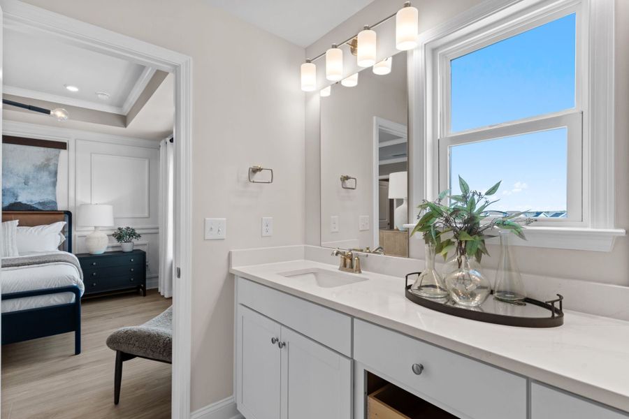 Representative furnished interior of a home built from the Joliet by Pulte Homes in Lakeside Townes at Riverlights, Wilmington (Image 50).