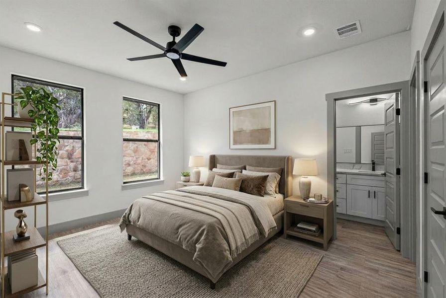 Furnished interior view inside a new home in , Granbury (Image 12).