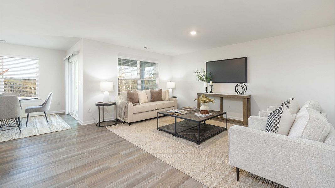 Representative furnished interior of a home built from the Aria by D.R. Horton in Shepherd's Farm, Mooresville (Image 10).