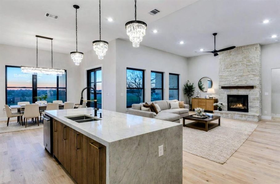 Furnished interior view inside a new home in , Godley (Image 5).