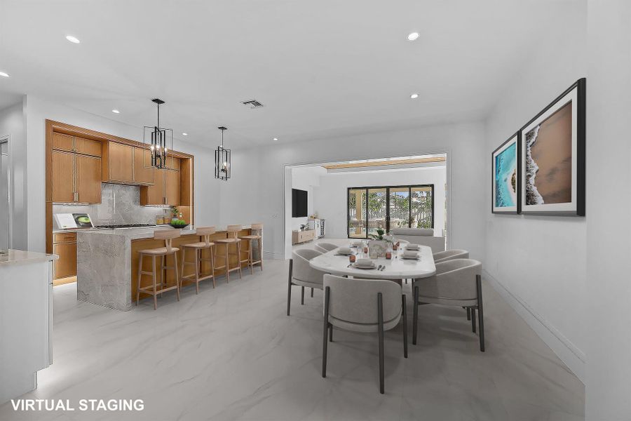 Furnished interior view inside a new home in , North Palm Beach (Image 4).