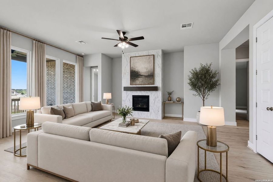 Furnished interior view inside a new home in Esperanza, Boerne (Image 6).